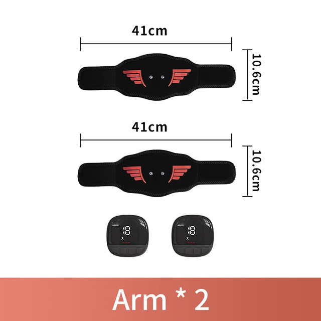 EMS Muscle Stimulator Abdominal Trainer Abs Toner Arm Belly Leg Exercise Workout Lose Weight Fat Burn Home Gym Fitness